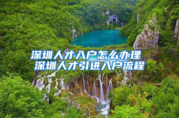 深圳人才入户怎么办理 深圳人才引进入户流程