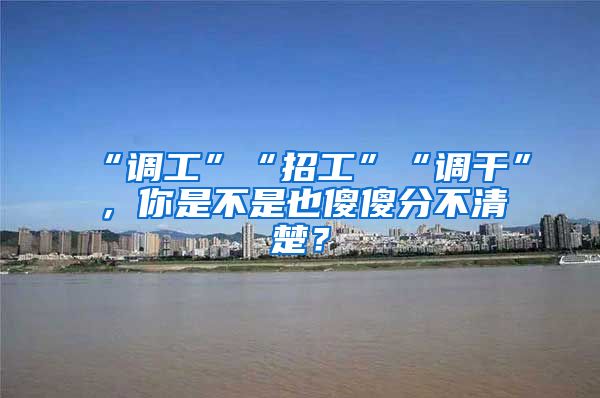 “调工”“招工”“调干”，你是不是也傻傻分不清楚？