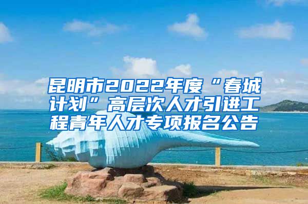 昆明市2022年度“春城计划”高层次人才引进工程青年人才专项报名公告