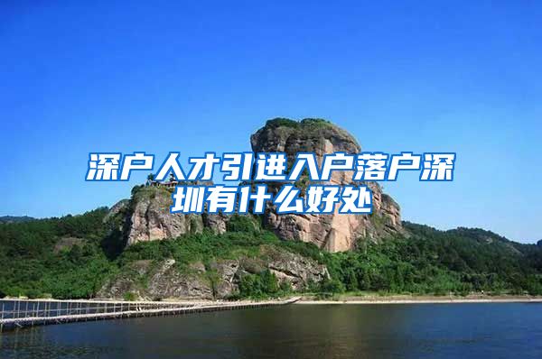 深户人才引进入户落户深圳有什么好处