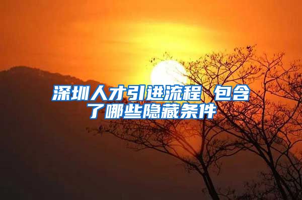 深圳人才引进流程 包含了哪些隐藏条件