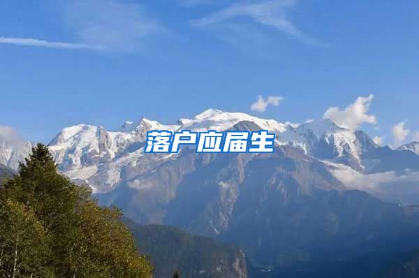 落户应届生