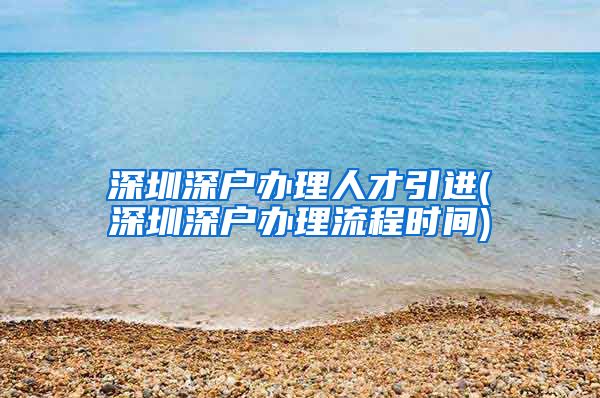 深圳深户办理人才引进(深圳深户办理流程时间)