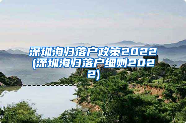 深圳海归落户政策2022(深圳海归落户细则2022)