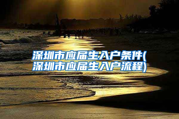 深圳市应届生入户条件(深圳市应届生入户流程)