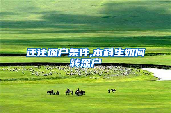 迁往深户条件,本科生如何转深户