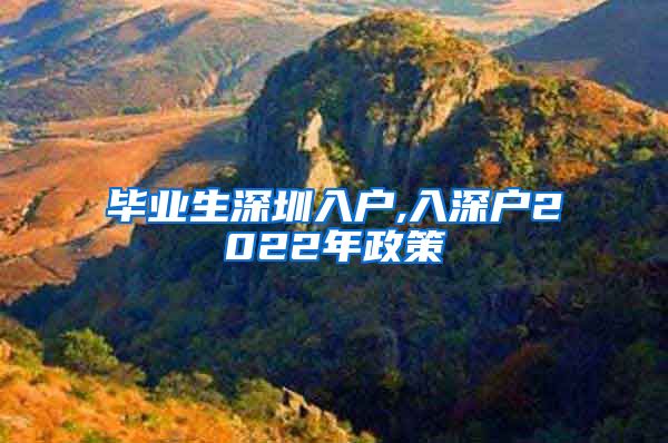 毕业生深圳入户,入深户2022年政策