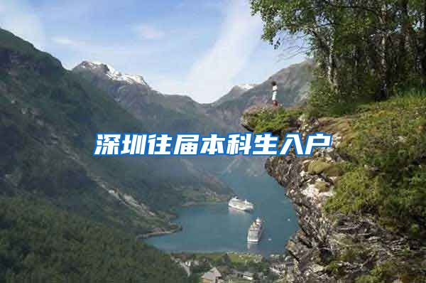 深圳往届本科生入户