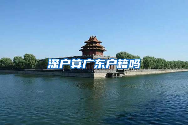 深户算广东户籍吗